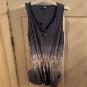 Tank top/short jumpsuit with pockets